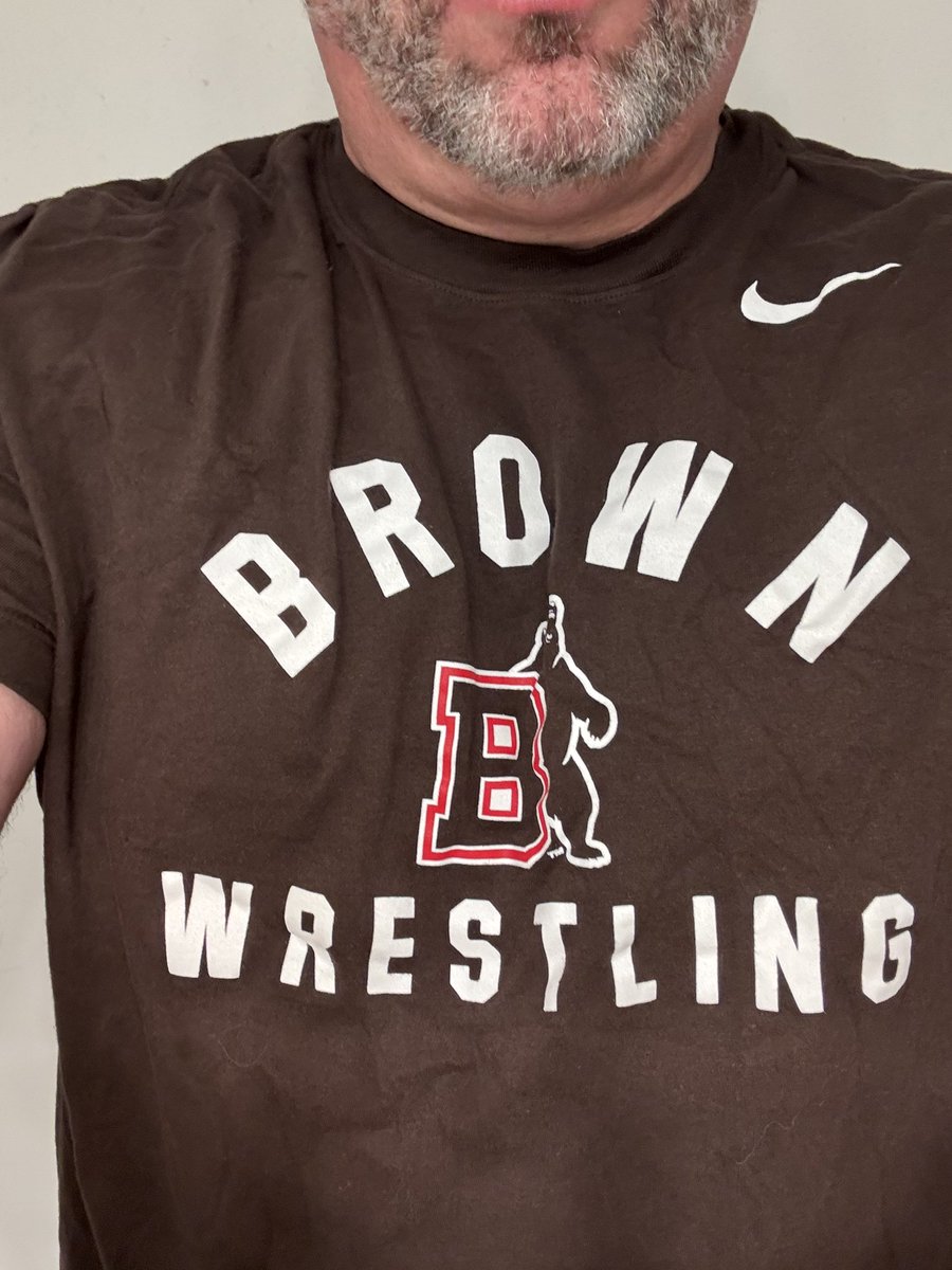 Smart kids wrestle too!!  <a href="/BrownU_Wrestle/">Brown Wrestling</a> <a href="/JordanLeen_/">Jordan Leen</a> <a href="/T_wiggity_walz/">Ty Walz</a> <a href="/tapatio_125/">Jesse Delgado</a> <a href="/Mitchfine28/">MithFine_Wrestling</a> 

Big things on the horizon for the Bears! 

#wrestlingshirtadayinmay