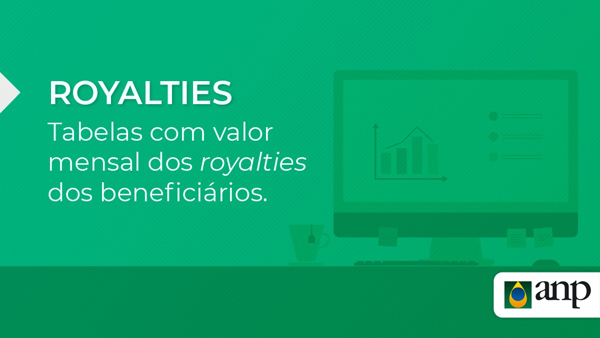 ANPgovbr's tweet image. Você sabia que são disponibilizados ao público, no site da #ANP, os valores dos #royalties pagos mensalmente aos beneficiários?