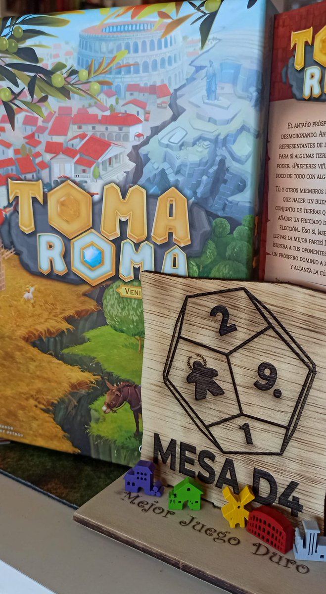 🏆 Toma Roma, premiado en las Jornadas Santiponce juega
dracoideas.com/shop/es/118-to…
Hasta 5 jugadores disputándose los trozos del Imperio
¿Serás el patricio con los mejores terrenos?

<a href="/mesad4asociacio/">mesad4asociacionludica</a> 
#Premios
#JuegosdeMesa
