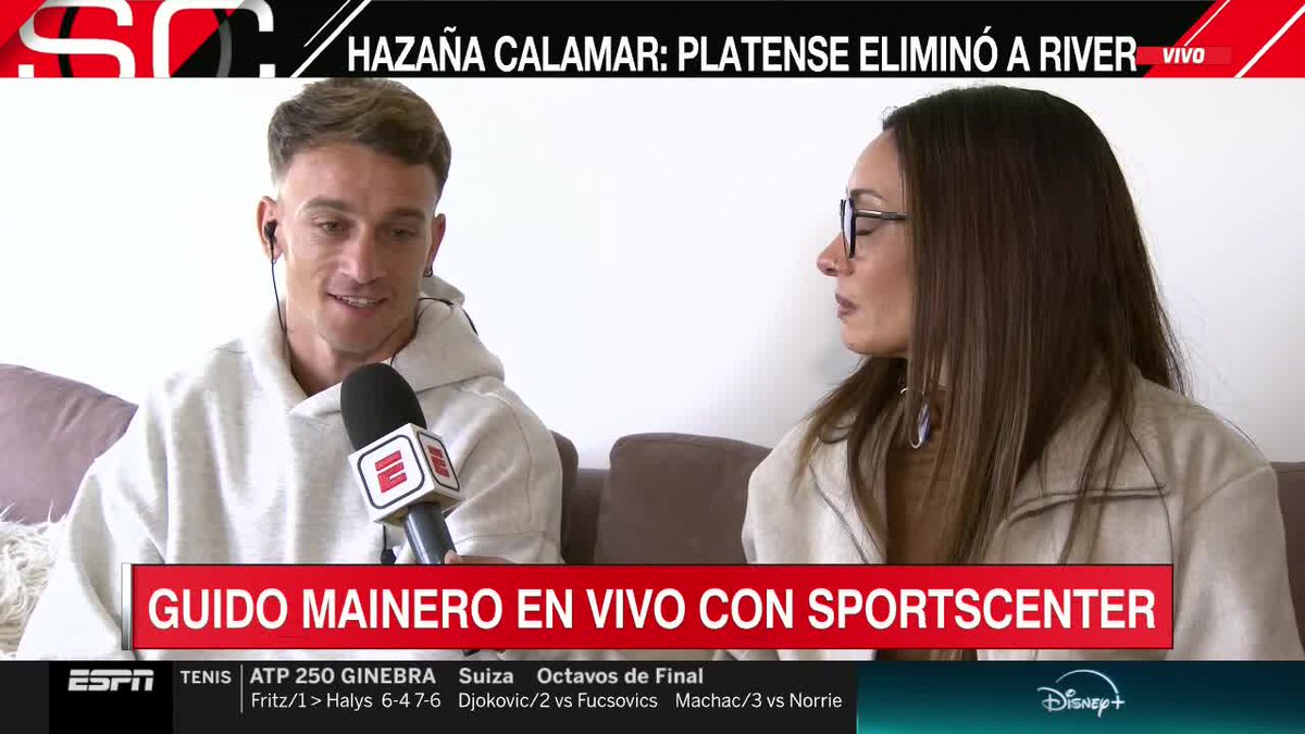 #AHORA - En #SportsCenter, hablamos con Guido Mainero tras la clasificación de Platense.

📺 #DisneyPlus