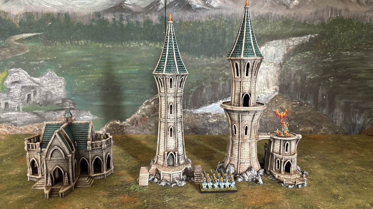 rok_minis's tweet photo. New 10mm Elf terrain hits the store. Need somewhere to sip your wine, read poetry and pout? Got you covered! #warmaster https://t.co/nubuvgPVOz