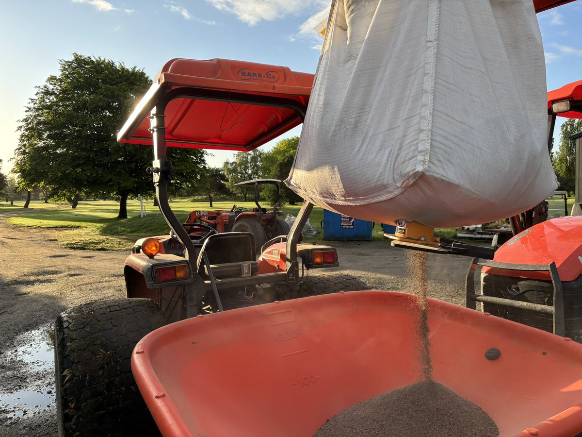 Nice morning to be flogging some gypsum