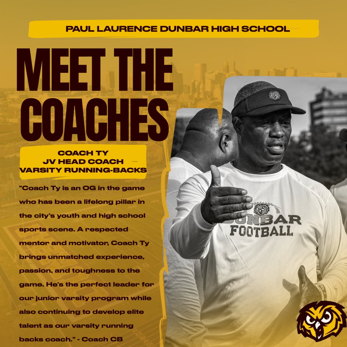 Meet The Coaches Pt. 1 | Dunbar Football

#PP03🦉 x #ChampionshipCulture🏆