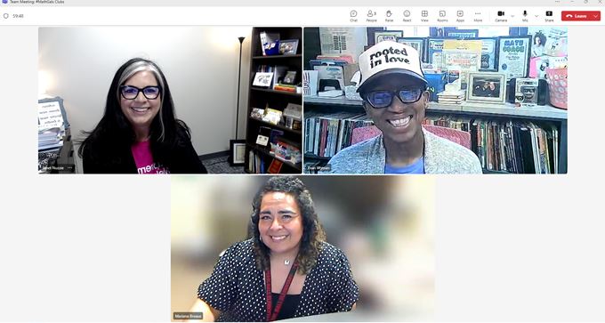 Janet Nuzzie (@janetdnuzzie) on Twitter photo Woohoo for our 2024-2025 #MathGals Club! It was great connecting with <a href="/MarianaBreaux/">๐ผ๐๐๐๐๐๐ ๐ฑ๐๐๐๐๐ก, ๐ผ.๐. ๐ด๐.</a> & <a href="/WymanEvan/">Evan Elizabeth Wyman</a> to reflect on this year's clubs, share celebrations from the campuses, & make plans for 2025-2026! There is power when #MathGals unite to promote #WomeninSTEM! #NCTM #NCSMBold Woohoo for our 2024-2025 #MathGals Club! It was great connecting with <a href="/MarianaBreaux/">๐ผ๐๐๐๐๐๐ ๐ฑ๐๐๐๐๐ก, ๐ผ.๐. ๐ด๐.</a> & <a href="/WymanEvan/">Evan Elizabeth Wyman</a> to reflect on this year's clubs, share celebrations from the campuses, & make plans for 2025-2026! There is power when #MathGals unite to promote #WomeninSTEM! #NCTM #NCSMBold