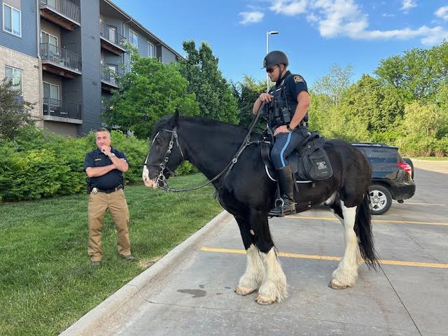 Southwest Precinct had the amazing opportunity to have our Omaha Police Department Mounted Patrol come out and visit during our May monthly Precinct Advisory Community Meeting! <a href="/OmahaPolice/">Omaha Police Dept</a>