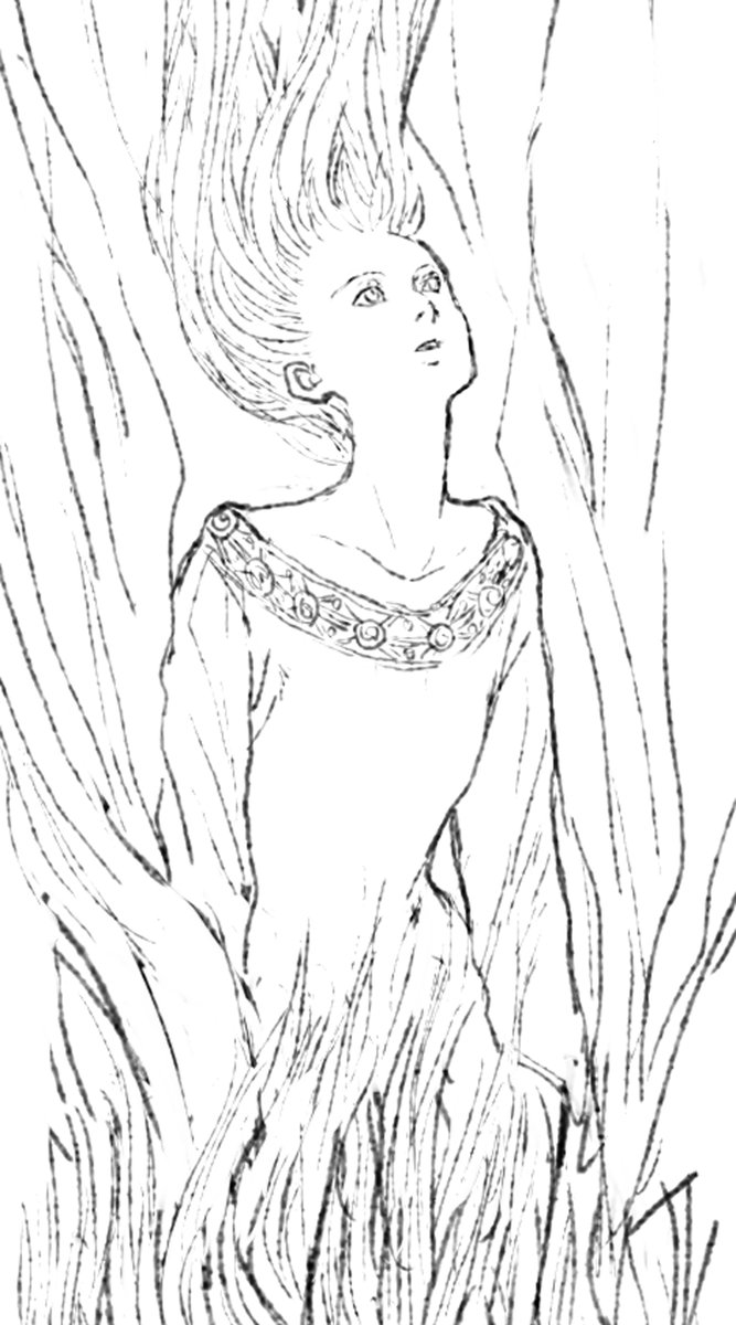 つわりのぶり返し、日々の疲労の蓄積により、お絵描きの速度がカタツムリ並みになっていますが、私は元気です。描いたことない馬のポーズに苦戦中。 