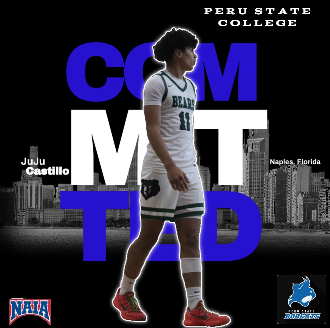 Julian “JuJu” Castillo (@juju_castillo11) on Twitter photo After much thought and consideration with my family and coaches, and many conversations with <a href="/_coachboogg/">Demontrez Austin</a> I have decided to continue both my athletic and academic career at Peru State College. Thank you to everyone who believed in my abilities
1000% Committed
#GoBobcats After much thought and consideration with my family and coaches, and many conversations with <a href="/_coachboogg/">Demontrez Austin</a> I have decided to continue both my athletic and academic career at Peru State College. Thank you to everyone who believed in my abilities
1000% Committed
#GoBobcats