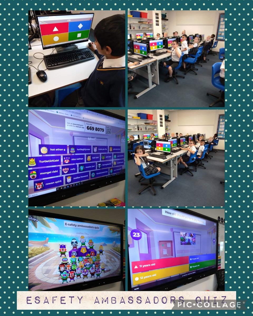 The WPS e safety ambassadors created a kahoot quiz for all of primary to complete. Year 2 had a great time completing the quiz having some brilliant discussions about the questions. 

Thank you e safety ambassadors! Great job 🌟🌟🖥️