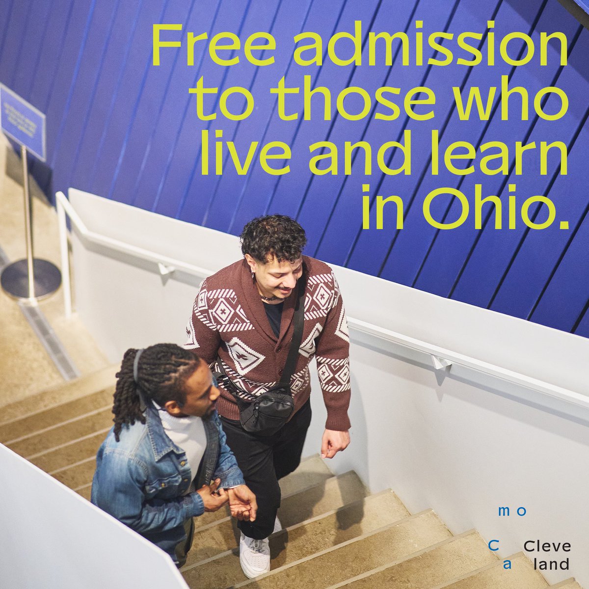 Come experience the incredible art on view at moCa before the season ends June 1. Don’t miss your chance to see it before it’s gone! Free for all residents living &amp; learning in Ohio! 

mocacleveland.org/exhibitions