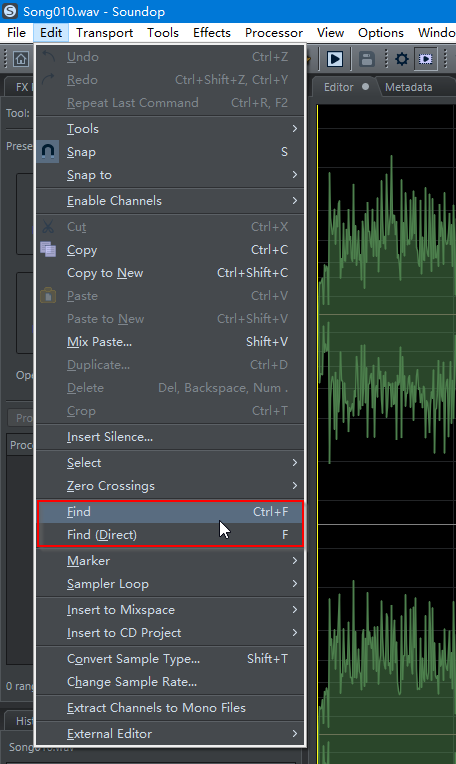 ivosight's tweet photo. Soundop 2.1.6.0 released.
Changes:
Add support for finding peak levels above a specified threshold.
Add support for locating the next audio.
Add support for marking ranges based on peak levels.
Fix some bugs.

https://t.co/4EoHDhv6eU https://t.co/KNhHP1V0fp