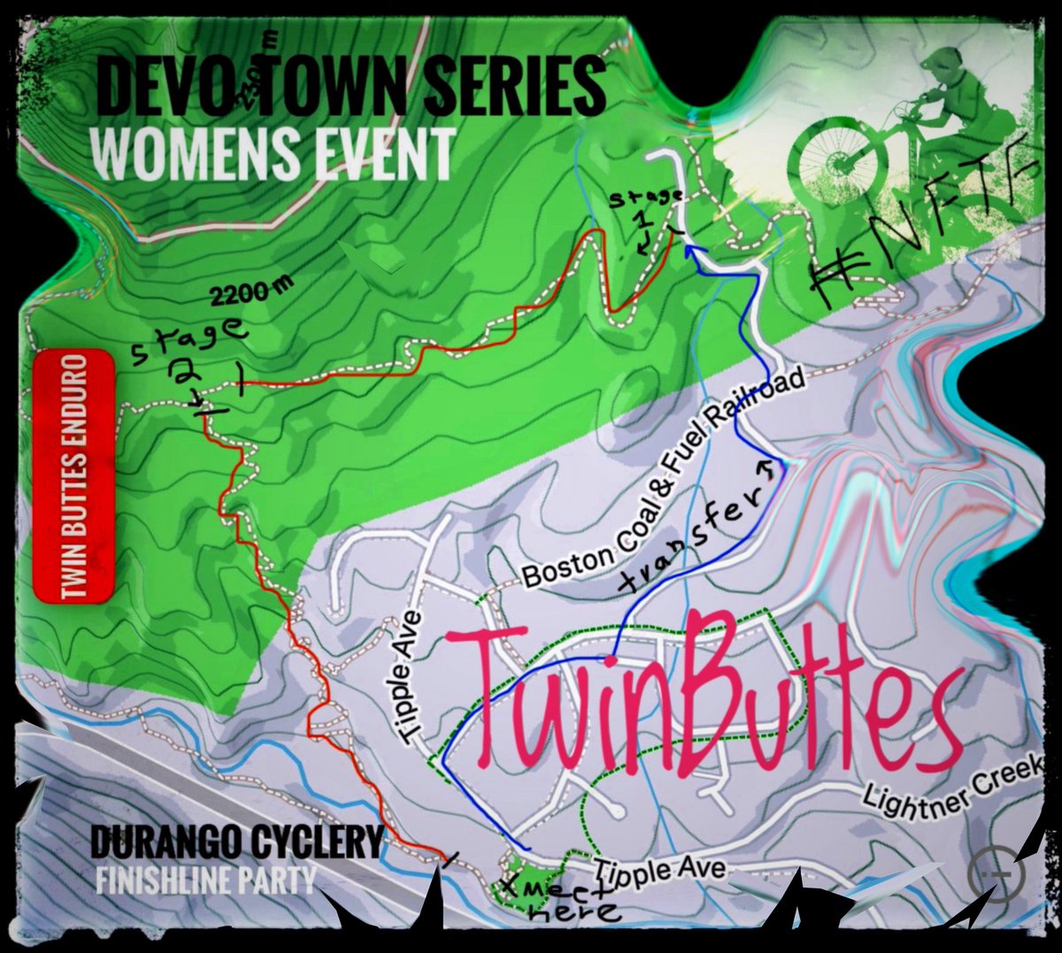 Ladies its race day! Very excited for this event at Twin Buttes this evening. 2 stage mini Enduro!