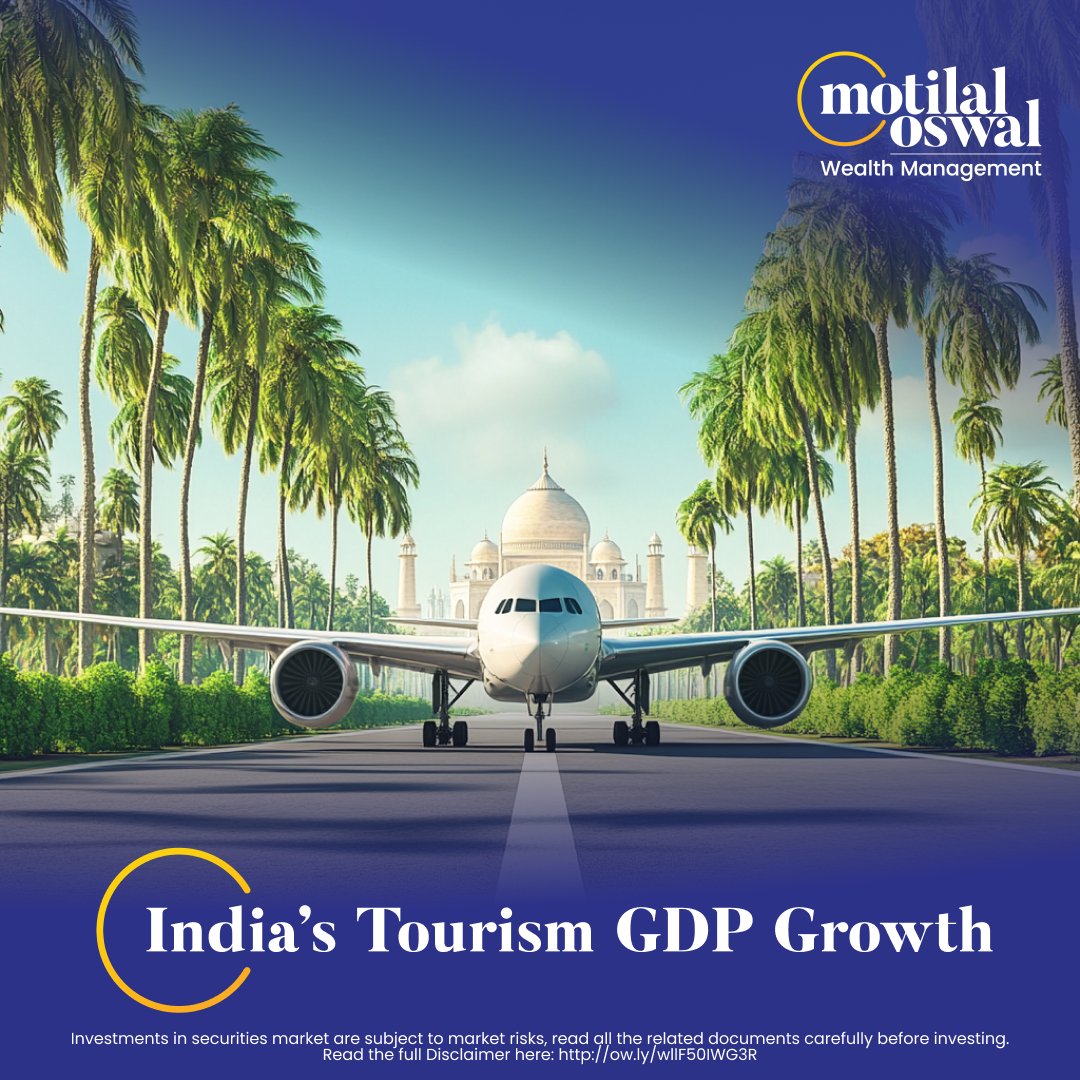 MotilalOswalLtd's tweet photo. India's Tourism Revolution: The $500 Billion Opportunity No One Saw Coming
🔖 #IndiaTourism #InvestmentOpportunities #MOTips

India's tourism industry will reach $500B+ by 2034.
Domestic trips projected to hit 3 BILLION annually.
THREAD 🧵: Why Airbnb's CEO is "extremely bullish" on India and the data behind tourism's explosive growth
