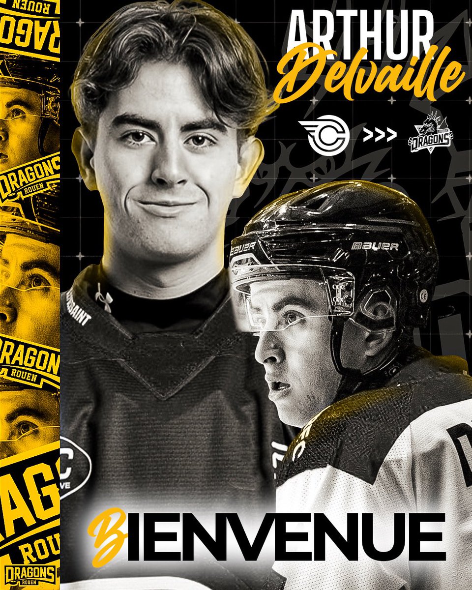 Bienvenue Arthur Delvaille !👋🏼
Le club accueille l’attaquant français de 19 ans, formé en Suède 🇸🇪 (U18 &amp; U20) et passé par Nantes la saison passée.
Jeune et prometteur il va renforcer notre attaque cette saison !💪

Bienvenue dans la famille jaune et noir 🟡⚫🔥

#GoDragons