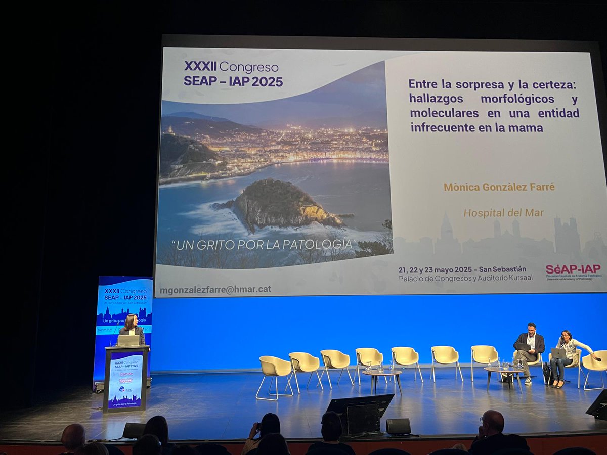 El Servei <a href="/hmarpath/">Hospital del Mar - Pathology</a> al congrés de <a href="/SEAP_IAP/">SEAP-IAP</a> 

Ponència de la Dra. <a href="/mariglesiascoma/">Mar Iglesias</a> sobre patologia digestiva, del Dr. Luis Alberto Colomo sobre #limfomes, de la Dra. <a href="/LComermaMD/">Laura Comerma</a> i de la Dra. Mònica González en patologia de mama

#SEAP2025SS #AnatomiaPatològica <a href="/DibiXarxa/">Dibi· Xarxa de diagnòstic biomèdic i per la imatge</a>