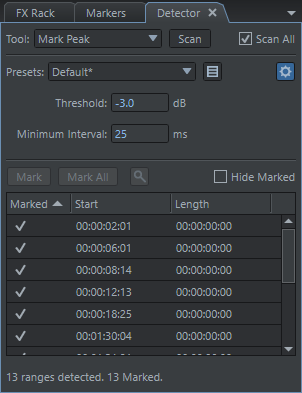 ivosight's tweet photo. Soundop 2.1.6.0 released.
Changes:
Add support for finding peak levels above a specified threshold.
Add support for locating the next audio.
Add support for marking ranges based on peak levels.
Fix some bugs.

https://t.co/4EoHDhv6eU https://t.co/KNhHP1V0fp