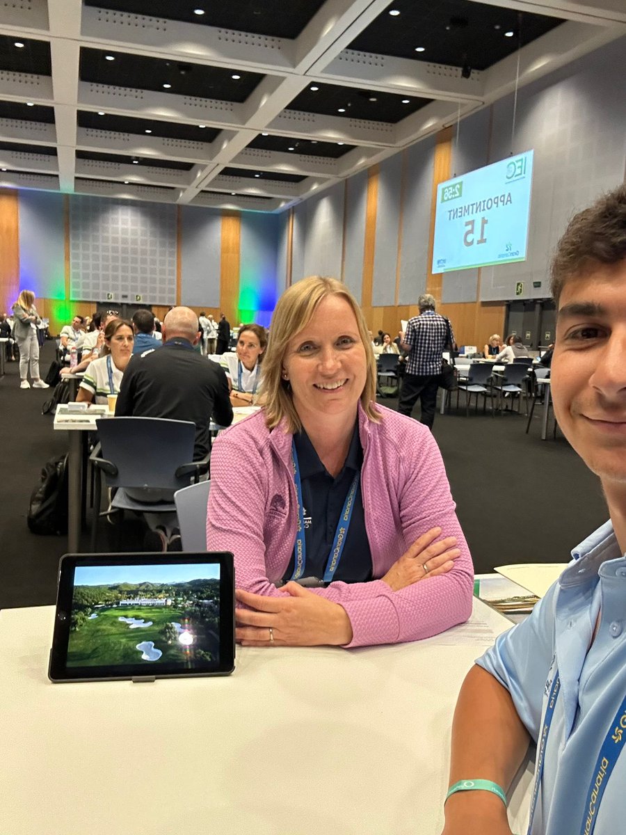 DGgolfguide's tweet photo. 🇪🇸 A busy few days for Ramon who is flying the flag for TEAM DG at the IEC 2025, IAGTO European Golf Convention in Gran Canaria.
With over 800 attendees from the golf industry, IEC has been a huge success for Golf Tourism.

#golftravel #golftourism #golfevents #destinationgolf https://t.co/32oykPzyl0