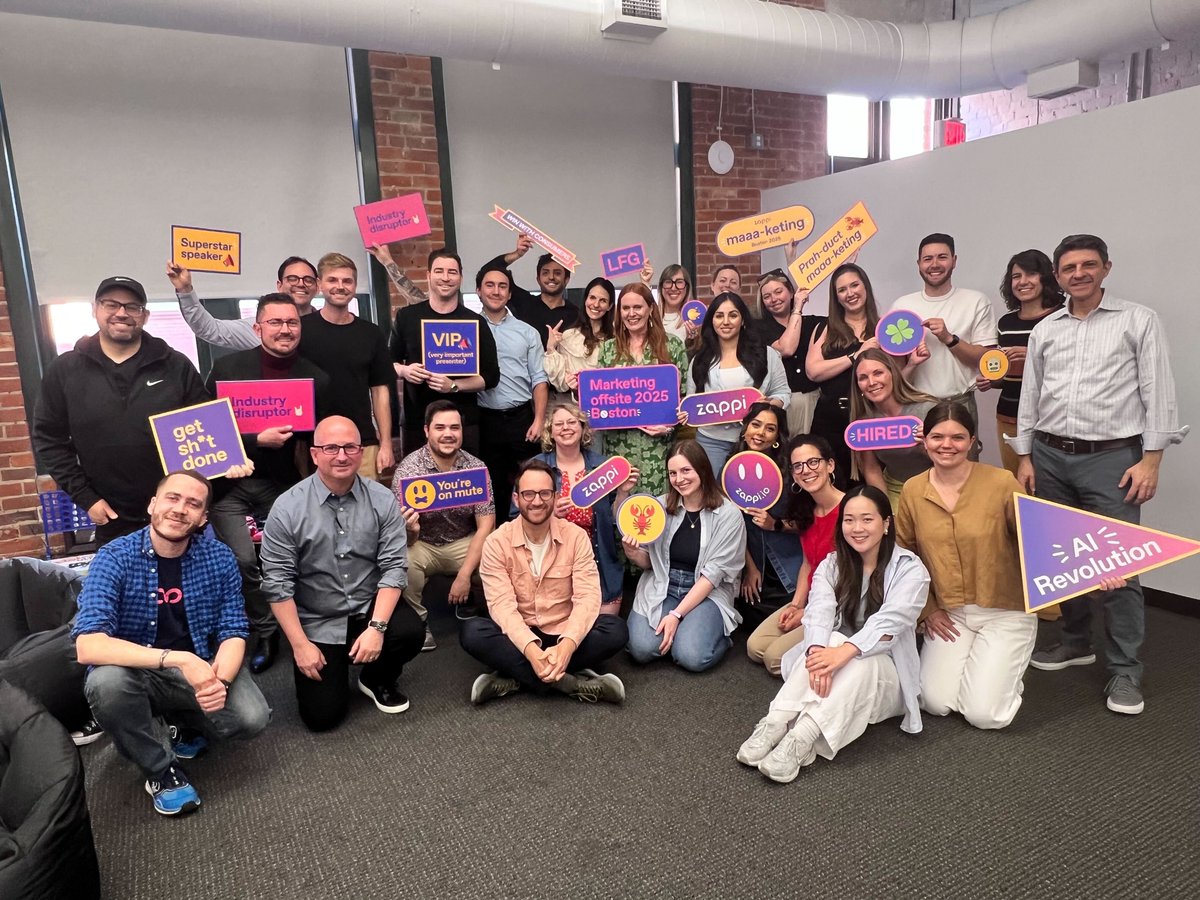 Last week, our marketing team gathered for their annual offsite. 💥

From Demand Generation and Product Marketing to Brand, each team shared presentations celebrating our wins, sharing learnings, and giving a sneak peek at what’s coming next. 🔥 

#Zappi #ZappiToBeHere