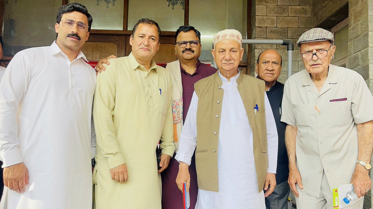 peermohdhussain's tweet photo. Glimpses from today’s @JKNC_ Central Working Committee Meeting presided over by Dr Farooq Abdullah Sahab and Omar Abdullah Sahab at Party Headquarters Nawai Subuh. https://t.co/D2MS7vZklv