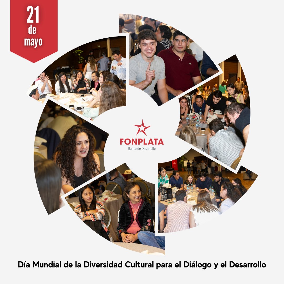 🌎✨ En el Día Mundial de la Diversidad Cultural para el Diálogo y el Desarrollo, celebramos la riqueza que aporta una fuerza laboral conformada por personas de nuestros cinco países miembros:   Argentina, Bolivia, Brasil, Paraguay y Uruguay.

En FONPLATA, promovemos un ambiente