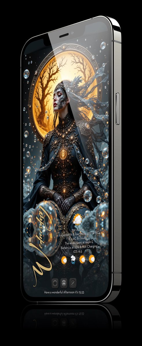 EliseMihael's tweet image. Remembering… ⏳
Icons: @moondr1 
Mock-up: @screenshot_pro 
Wallpapers and widgets: me
#jailbreak #iOS16 #Dopamine #AIart