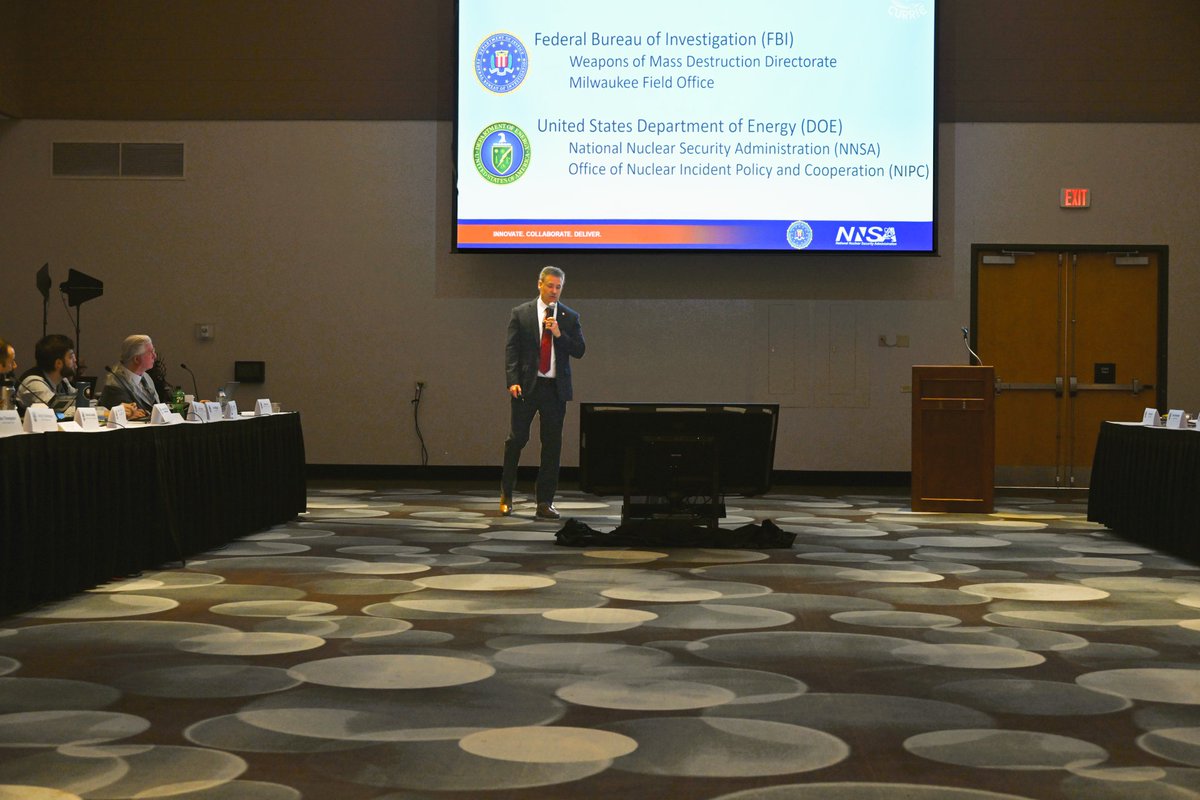 NNSANews's tweet photo. Collaboration makes communities safer, secures our homeland, and protects our economy! NNSA's CURRIE exercise in Oshkosh, WI, brought together over 100 responders to strengthen readiness against radiological incidents. https://t.co/tLHPPGspyc