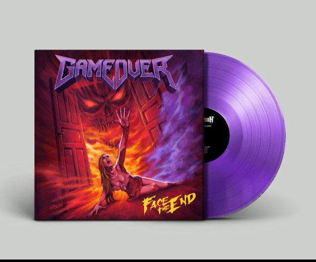 GameOverThrash's tweet image. New transparent purple vinyl (150 pcs only) available on our bandcamp! Yellow ones are sold out, so get these beauties while they last