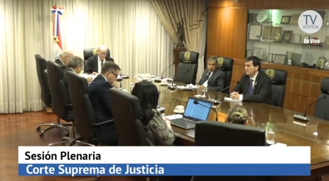 ⚖️El 26 de mayo a las 12:00 h los ministros de Corte, Eugenio Jiménez Rolón y Alberto Martínez Simón se reunirán con la Comisión que investiga el caso #MafiaDeLosPagarés presidida por el senador Rafael Filizzola.