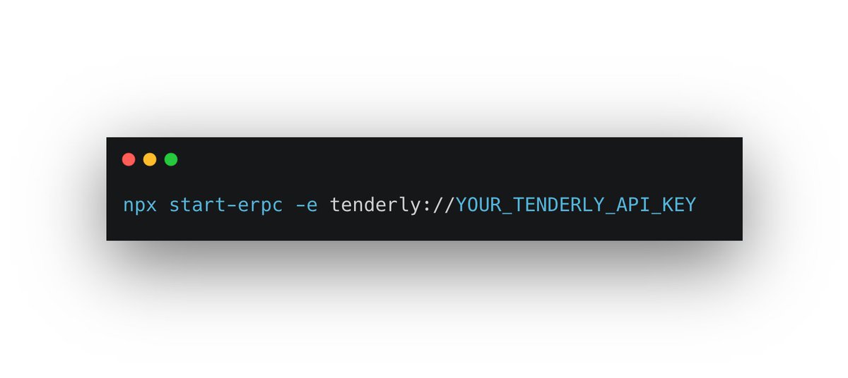 Integrate all Tenderly-supported EVM chains into <a href="/ERPC/">eRPC</a> with just one line!

✨ One URL to rule all your EVM chains
✨ Reliable RPC failover &amp; optimal routing (hedge, retry, data integrity, etc.)
✨ Easy RPC performance/usage monitoring

Learn more here: docs.erpc.cloud/config/project…