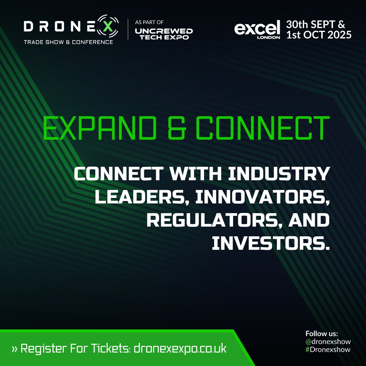🚁 DroneX 2025 is where drone tech meets real-world impact — from emergency response to commercial efficiency.

📅 30 Sept–1 Oct | 📍 ExCeL London
🔗 Register: dronexpo.co.uk/register-ticke…

#DroneXShow #UAV #TechForGood #FutureOfFlight #InnovationLeadership