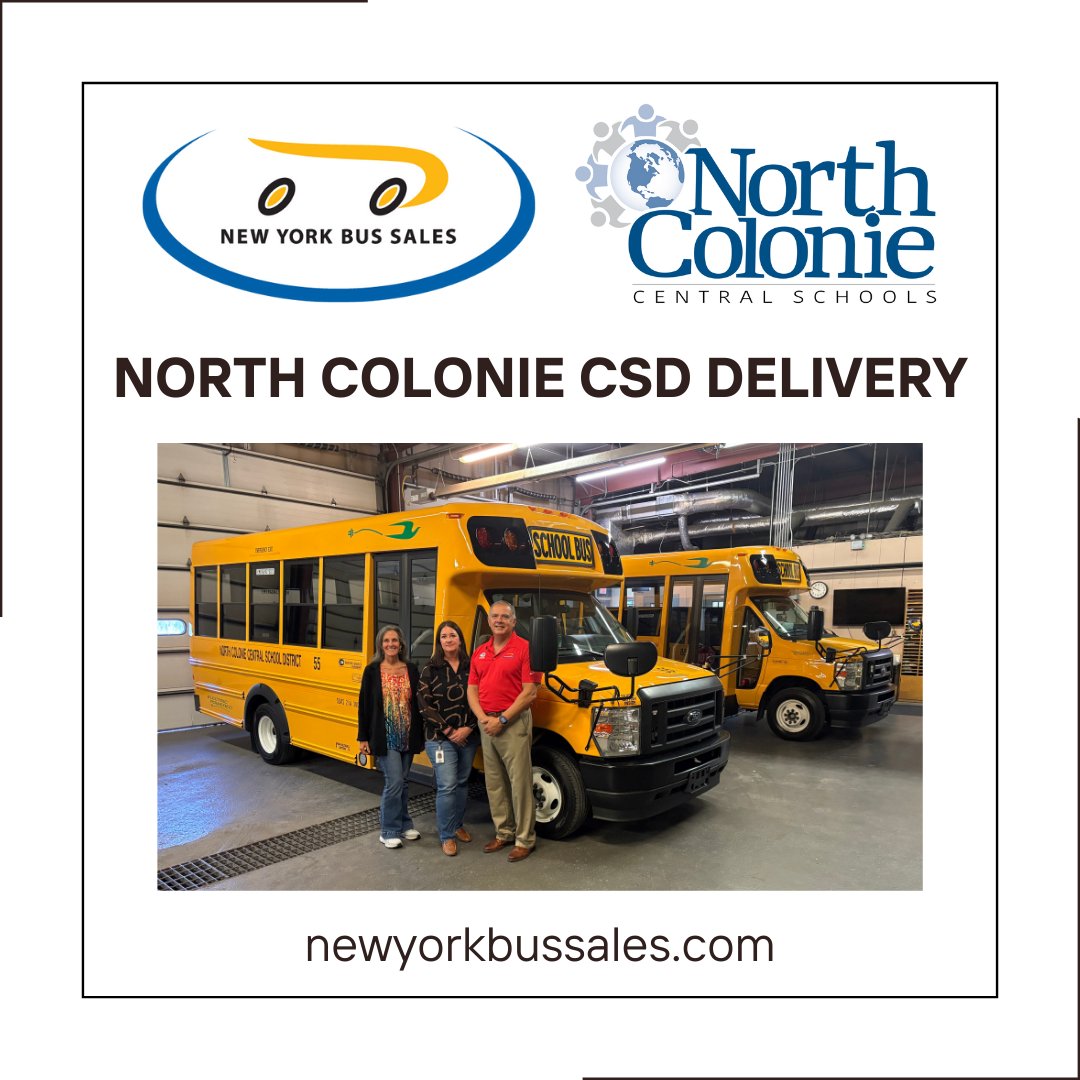 nybussales's tweet photo. Exciting delivery day! 🎉 We delivered 2 brand new EV Micro Bird buses to North Colonie CSD. Thank you Assistant Directors Claudine Beck and Amanda Cutter for being a part of this electric moment! ⚡🚌
#delivery #electric #microbird #nybs https://t.co/sXCkSNmxR7