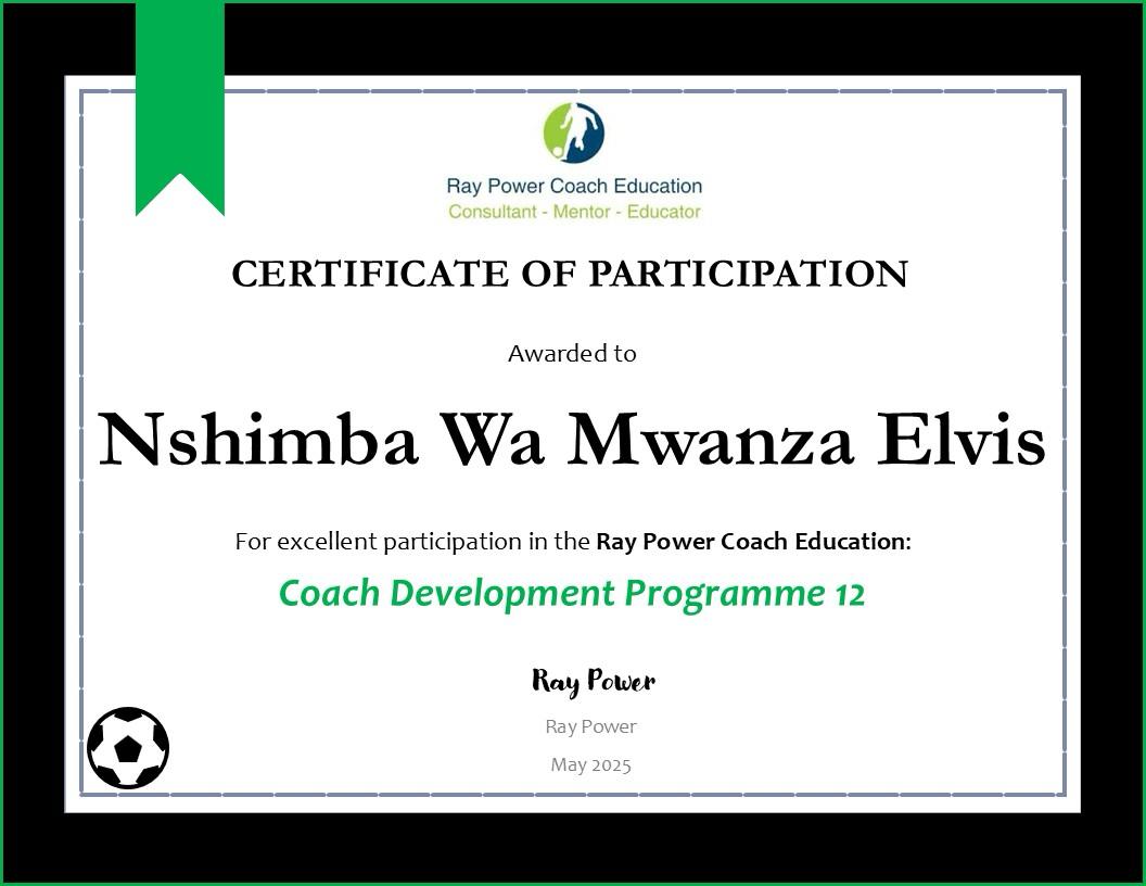 🚀 Exciting news! I just completed the Coach Development Program-12 by Power Ray's Coach Education! 🌟 Ready to elevate my coaching skills and empower others! 💪✨ Huge thanks to <a href="/power_ray/">Ray Power</a> for his time and energy#CoachDevelopment #PowerRay