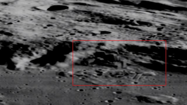 China releases Moon footage of alien base. 

The report stipulates: "I was sent some pictures by a source who claims China will be releasing Hi Res images taken by the Chang'e-2 moon orbiter, which clearly show buildings and structures on the moons surface. He also claims NASA