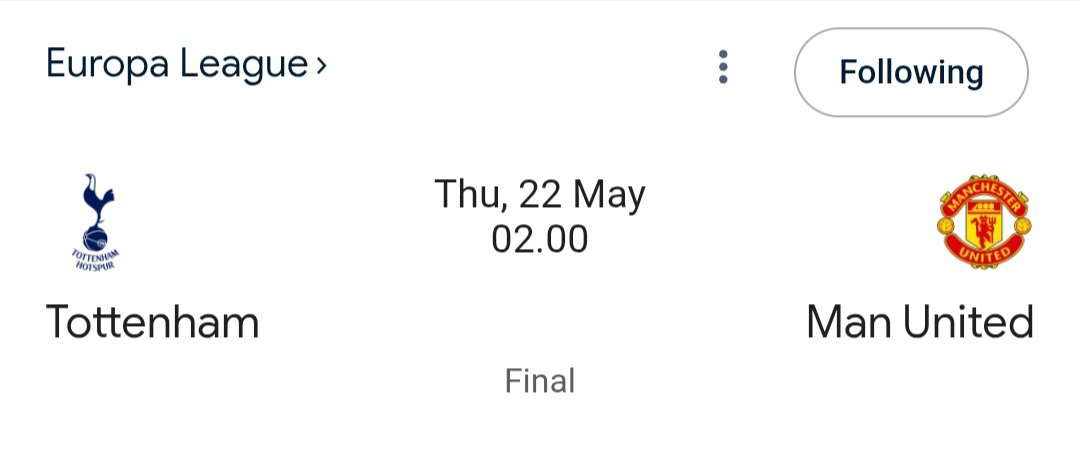 Aji_farid's tweet photo. Kuis Tebak Final Skor
Final UEL 2025
Ketentuan
1. Format "Totenham 1 vs 2 Man United"
2. Hastag #FinalUEL
3. Retweet dan Like
Hadiah 100rb utk 3 orang
Pemenang harus sesuai Format dan yang tercepat
Kuis ditutup 22 Mei 2025 jam 00.59
Keputusanku bulat https://t.co/gv5nO0VT5n