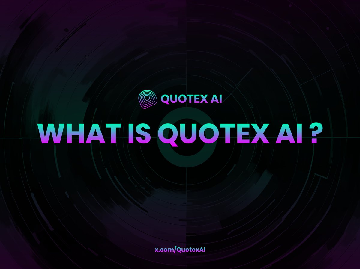 QuotexAI's tweet photo. What is Quotex AI?
Quotex AI is an AI-powered platform that analyzes the Solana blockchain in real time.From price tracking and transaction analysis to AI-driven simulations and token discovery—Quotex AI helps you understand and act on the market faster than ever.🎯 Designed for traders, builders, and explorers in the Solana ecosystem.