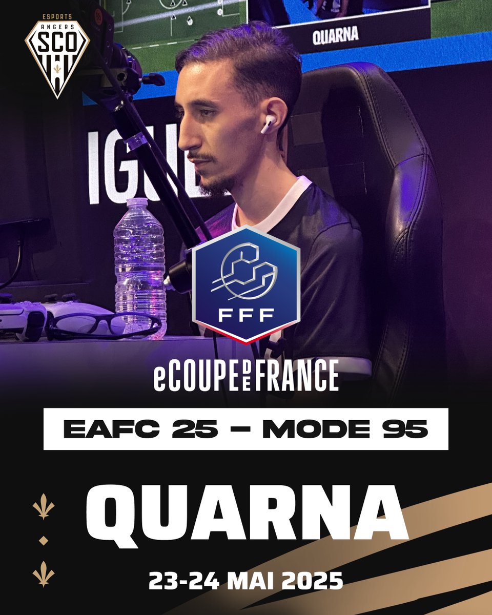 SCOesports_'s tweet photo. | #eCoupeDeFrance |

@QRNA_w sera présent lors de cette compétition sous les couleurs d'@AngersSCO !!

La compétition se déroule vendredi et samedi 🔥

Pour suivre son parcours ➡️ @SCOesports_ 

#esports @efootdefrance #eafc25 #sco https://t.co/eDWVZImvsN