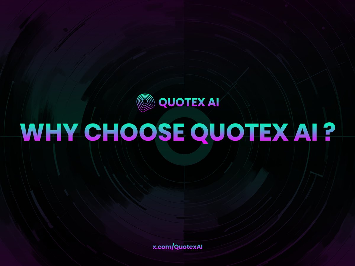 QuotexAI's tweet photo. Why Choose Quotex AI?
🚀 Real-time Intelligence – Instant insights on SOL, tokens, and on-chain activity.
🤖 AI-Powered Agents – Run smart simulations, predict outcomes, and test strategies without risk.
🔍 Token Discovery Tools – Detect and analyze new tokens as they launch.
⚡ Built for Solana – Fast, scalable, and optimized for the Solana ecosystem.Whether you're trading, building, or researching—Quotex AI gives you the edge.