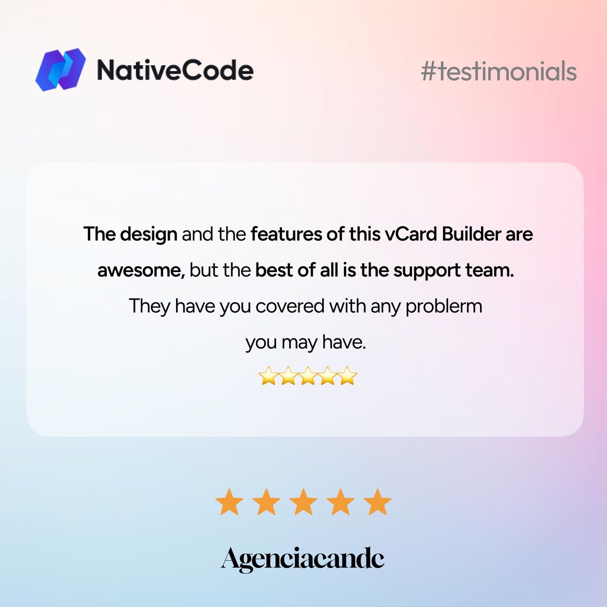 NativeCodeIn's tweet image. 🤩 Here's our valuable client's feedback 🌟
🔗 Check our Products here - cutt.ly/6raSfYYJ
#SaaS #NativeCode #ClientFeedback