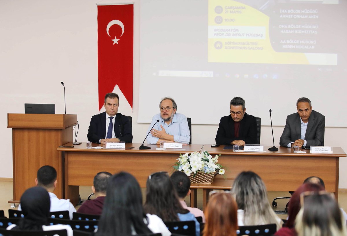 Gaziantep Üniversitesi İletişim Fakültesi öğrencileriyle ajans haberciliği seminerinde buluştuk.