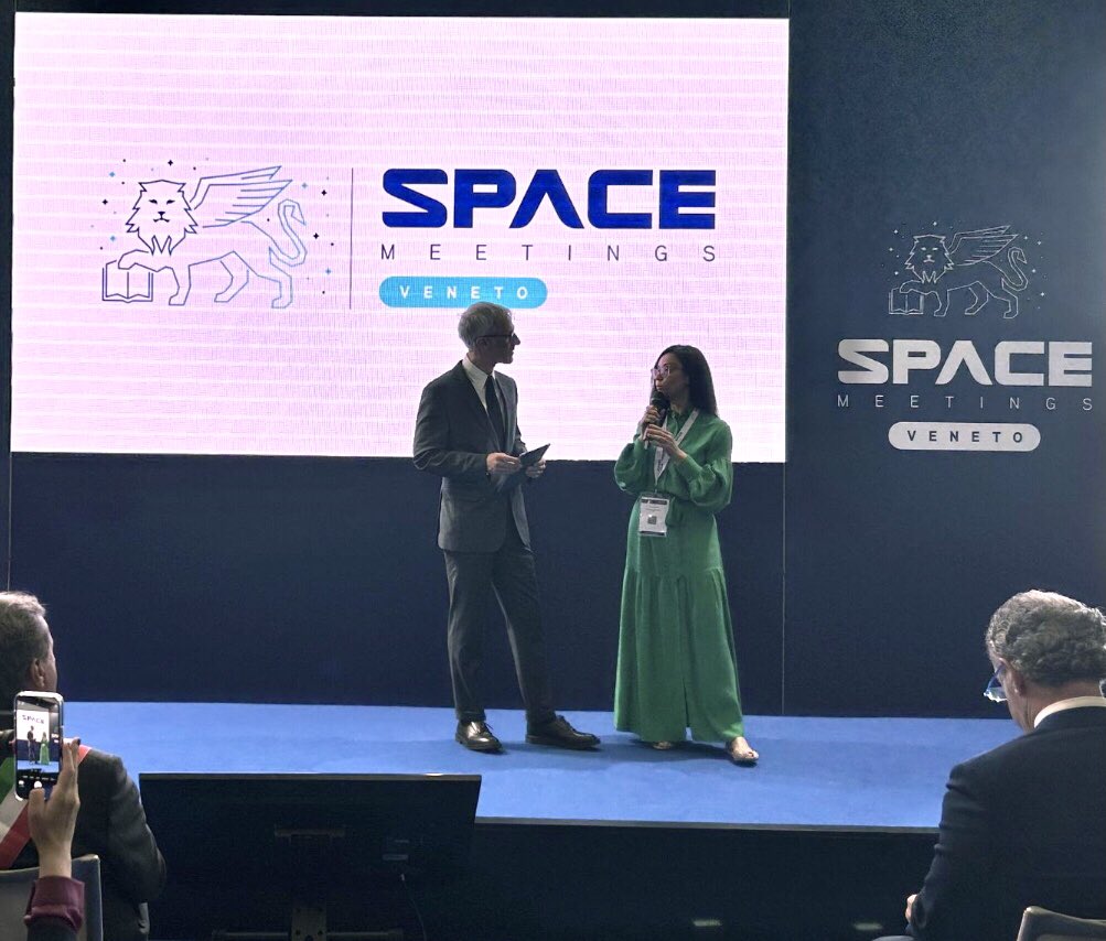 stefanoceiner's tweet photo. The Space Meetings Veneto has officially opened in #Venice @SMV_2024 with the opening ceremony #SMV25 #veneto #mc #emcee #spaceindustry #italy https://t.co/Z9sParVWui