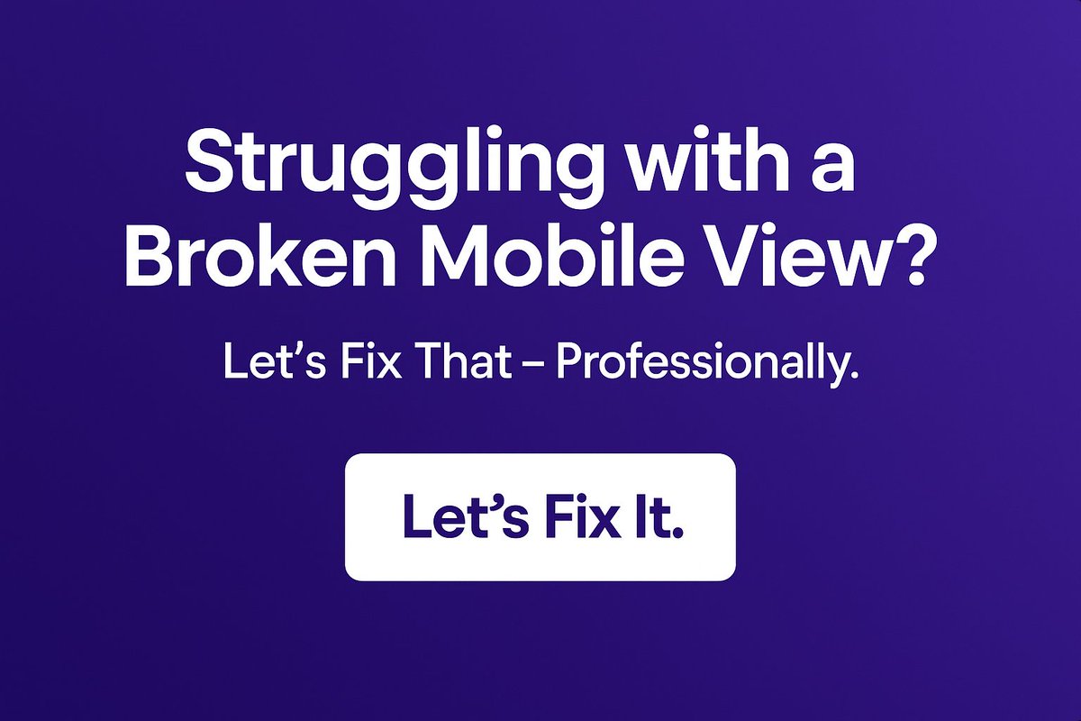ImranShawo26712's tweet image. Is your website not looking perfect on mobile or tablet device? 📱
To know More: bit.ly/45jt1yU

#ResponsiveDesignFix #WordPressHelp #ElementorSupport #WebsiteMaintenance #imrannshawon