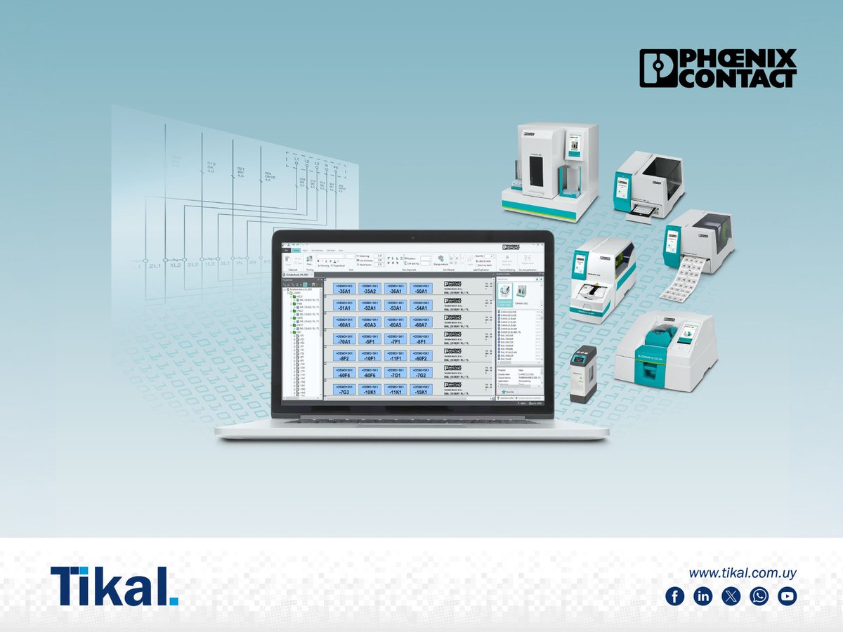 tikaluy's tweet photo. ¡Eficiencia en proyectos de rotulación gracias al #software Marking system de Phoenix Contact! 🙌🏼
🔗 Más info: https://t.co/j92k916S4D
🏷️ #rotulacion #marcacion #marcacionindustrial #rotulacionindustrial #markingsystem #PhoenixContact https://t.co/rIg1ySs3vh