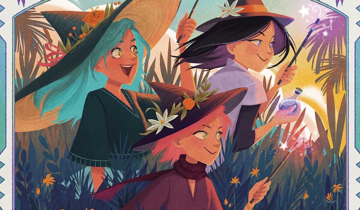 comicsbeat's tweet photo. Exclusive Preview: Papercutz will begin releasing magical girl webcomic THE WITCHES OF PEPPERWOOD BAY, by Lisa Manuzak Wiley, in print this fall. https://t.co/ztOGX3PQh8 https://t.co/DSYLNilJzk
