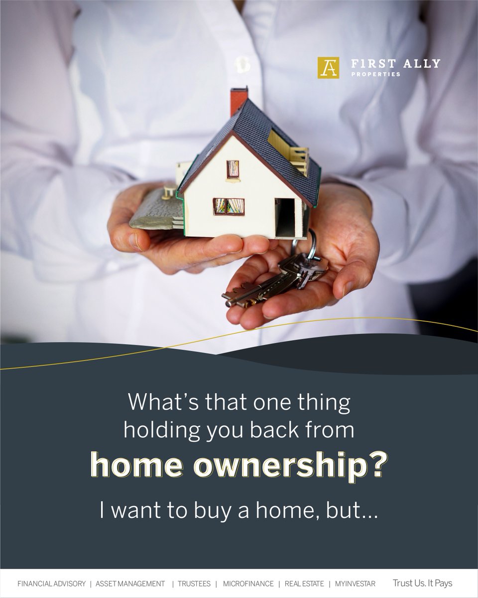 FA_Properties's tweet image. Let’s discuss, what’s stopping you from buying your dream home?​ Is it money? Fear? The market?​

Complete the sentence: I want to buy a home, but… drop your response in the comments section.​
We are listening and we might just have some tips to help. ​
#FirstAlly #Properties