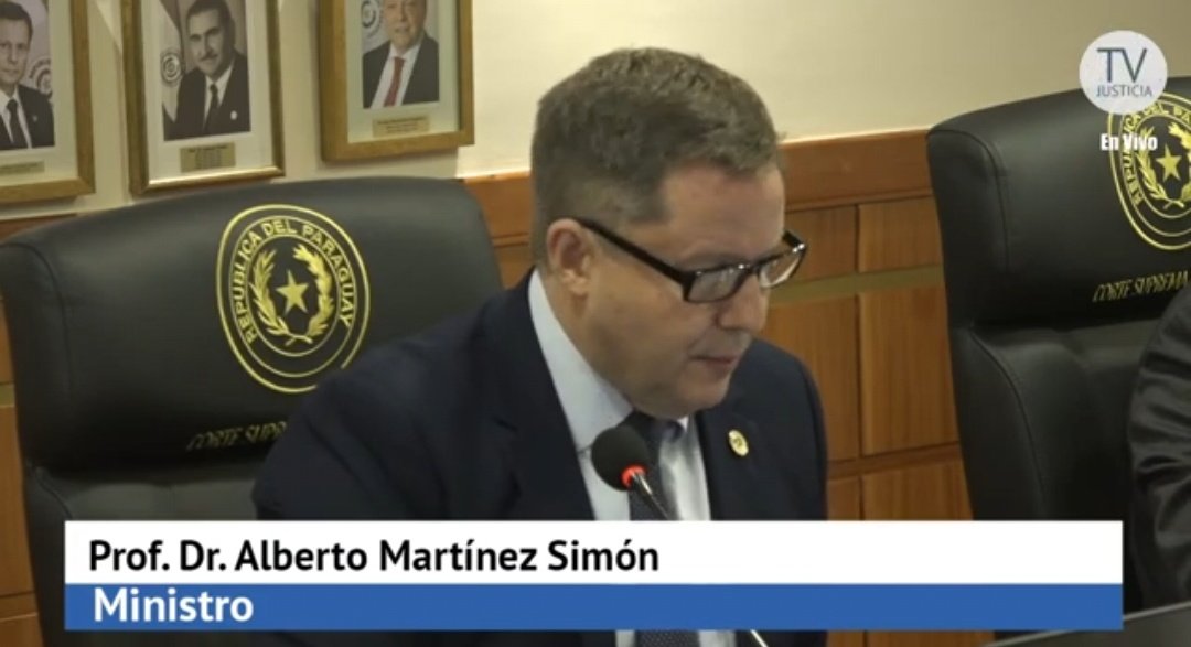⚖️Designan al ministro Alberto Martínez Simón, como representante de la Corte ante el JEM, para integrar en la causa "Carmen Analía Cibils Miñarro, Jueza de Paz de La Encarnación sobre enjuiciamiento".