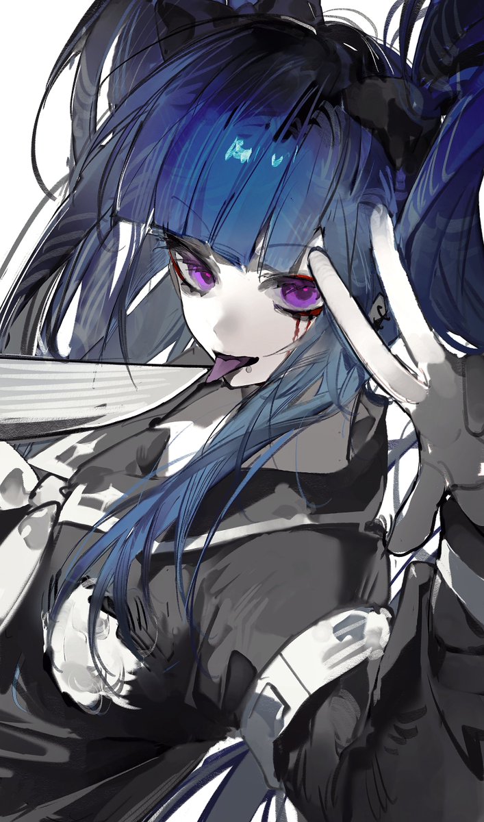 😈💙🖤💙🖤
#ハンドラ美術部