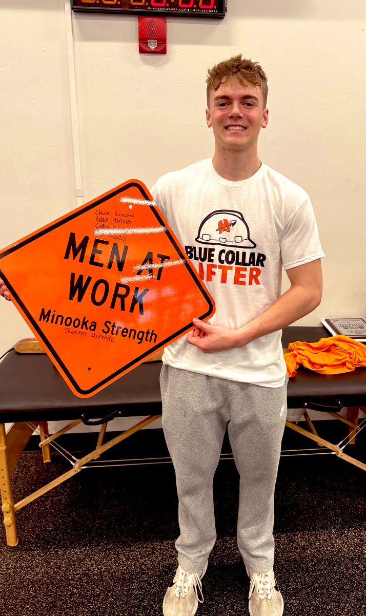 Minooka Strength and Conditioning (@minookastrength) on Twitter photo ‼️Blue Collar Lifter of the Month‼️
➡️Brady Hairald 🏀🏈
✅100% Attendance
✅1,000 LB Club (SBDL)
✅21+ MPH
✅33.6” Vertical
✅9’+ Broad
☑️ATHLETE.
#UNCOMMON #HoldTheRope
<a href="/Minooka_Indians/">Minooka Football</a> <a href="/MCHSBoysBball/">Minooka Boys Basketball</a> <a href="/MCHS_AO/">MCHSAthletics</a> <a href="/RecruitTheNook/">Minooka Football Recruiting</a> <a href="/brady_hairald11/">Brady Hairald</a> <a href="/BrettHespell/">Brett Hespell</a> <a href="/CoachCainMCHS/">Kevin Cain</a> ‼️Blue Collar Lifter of the Month‼️
➡️Brady Hairald 🏀🏈
✅100% Attendance
✅1,000 LB Club (SBDL)
✅21+ MPH
✅33.6” Vertical
✅9’+ Broad
☑️ATHLETE.
#UNCOMMON #HoldTheRope
<a href="/Minooka_Indians/">Minooka Football</a> <a href="/MCHSBoysBball/">Minooka Boys Basketball</a> <a href="/MCHS_AO/">MCHSAthletics</a> <a href="/RecruitTheNook/">Minooka Football Recruiting</a> <a href="/brady_hairald11/">Brady Hairald</a> <a href="/BrettHespell/">Brett Hespell</a> <a href="/CoachCainMCHS/">Kevin Cain</a>
