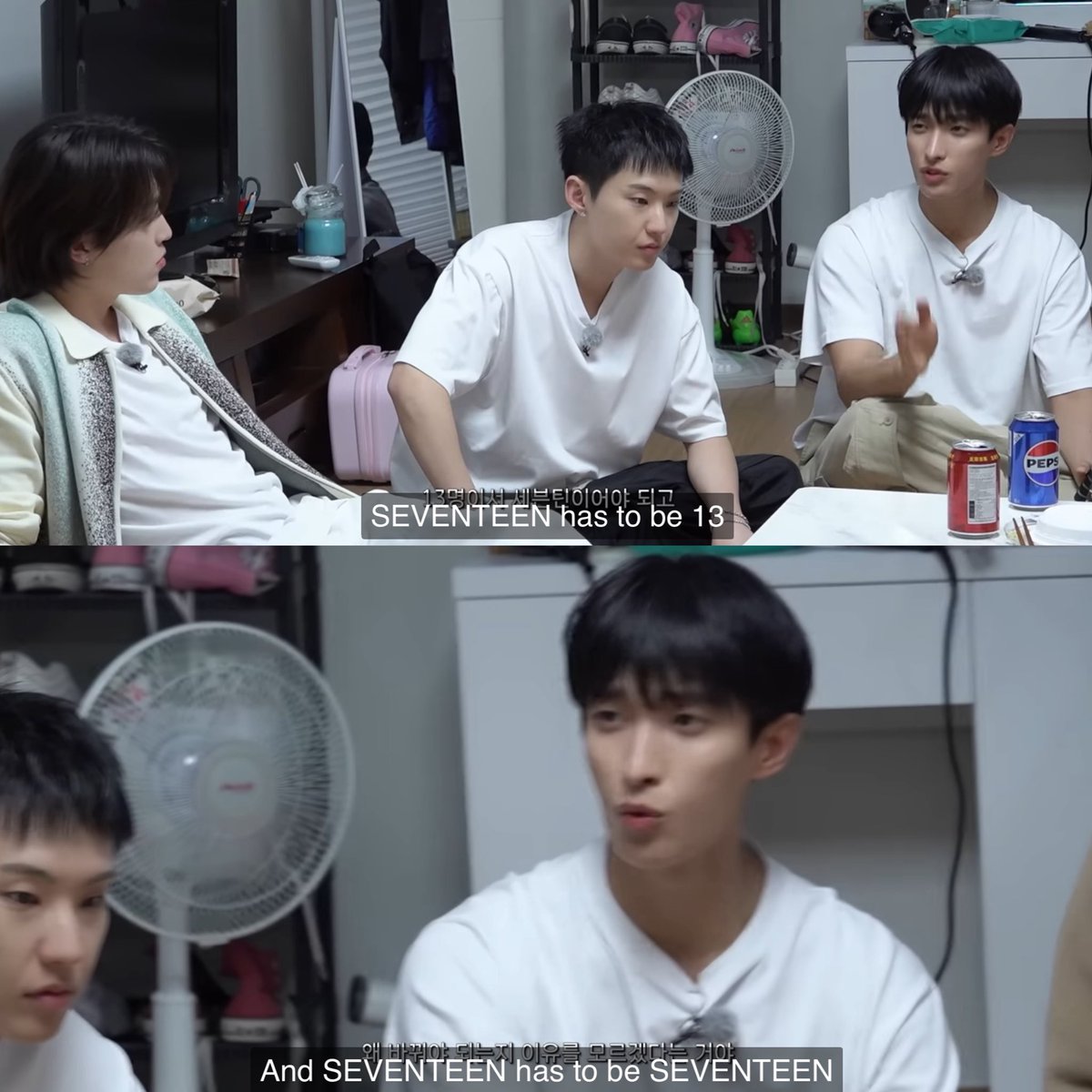 "Seventeen has to be 13 and Seventeen has to be Seventeen"

WHAT. HE. SAID!!!