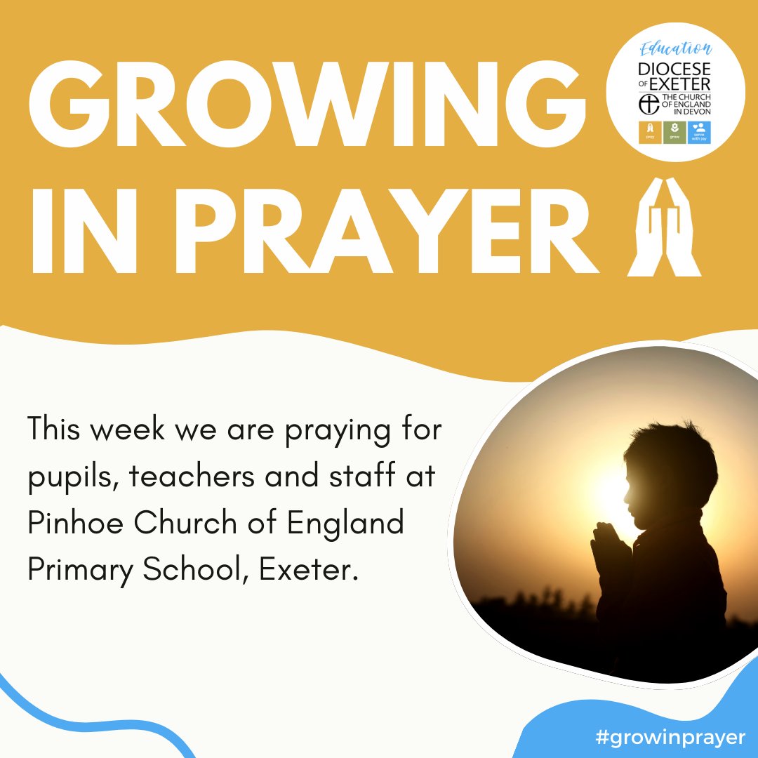 Exeter Diocese's Education Team (@edcofedevon) on Twitter photo As we seek to grow in prayer, each week we will be praying for one of our Church of England Schools in #Devon. This week we are praying for pupils, teachers and staff at <a href="/pinhoeprimary/">PinhoePrimary</a> 🙏
<a href="/andrewbeane/">Archdeacon of Exeter</a> <a href="/CofEDevon/">Diocese of Exeter</a> As we seek to grow in prayer, each week we will be praying for one of our Church of England Schools in #Devon. This week we are praying for pupils, teachers and staff at <a href="/pinhoeprimary/">PinhoePrimary</a> 🙏
<a href="/andrewbeane/">Archdeacon of Exeter</a> <a href="/CofEDevon/">Diocese of Exeter</a>