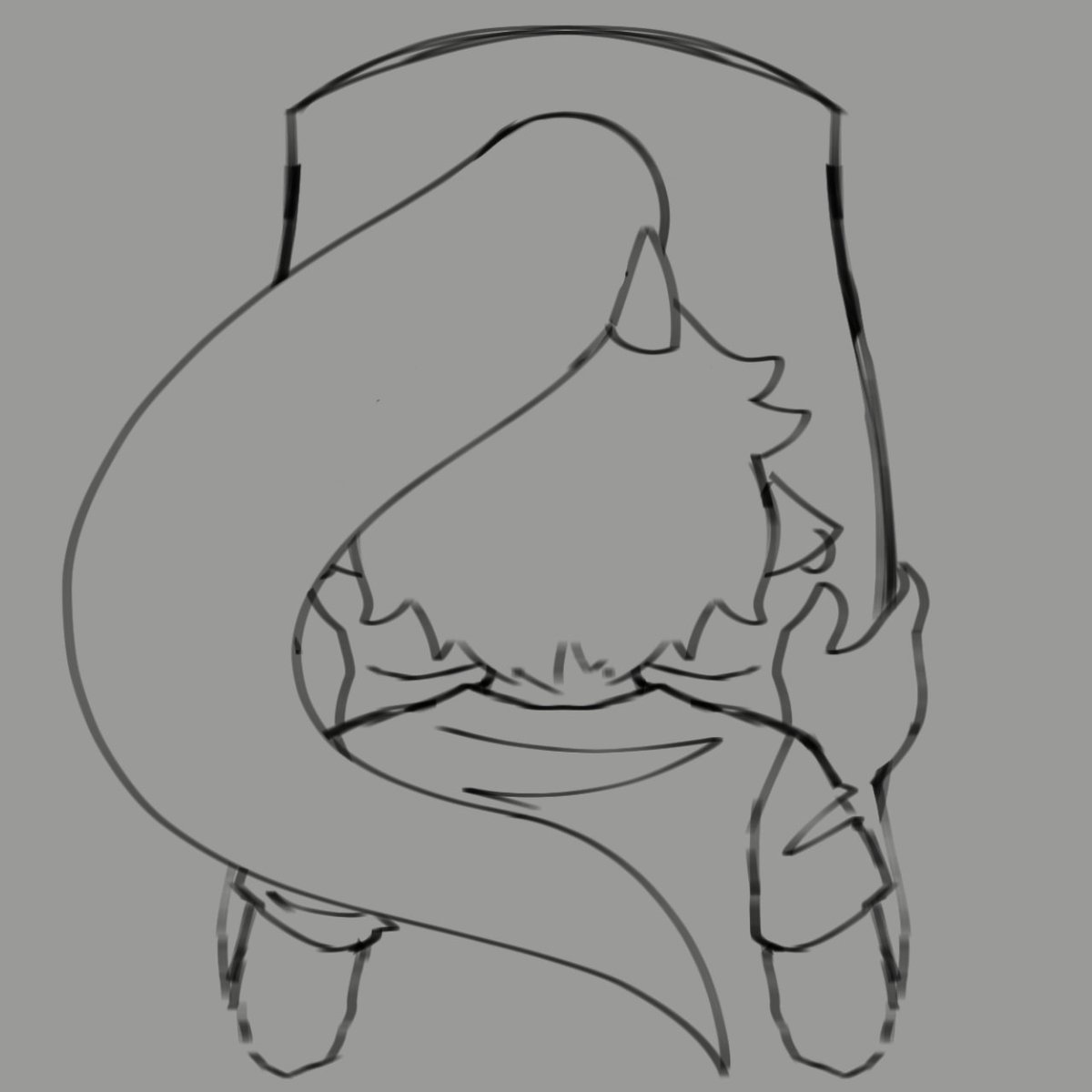 2 sketches I made for <a href="/freakyvivi666/">vivifreaky</a> because juntos nós somos os moggers de Arapicuiba...