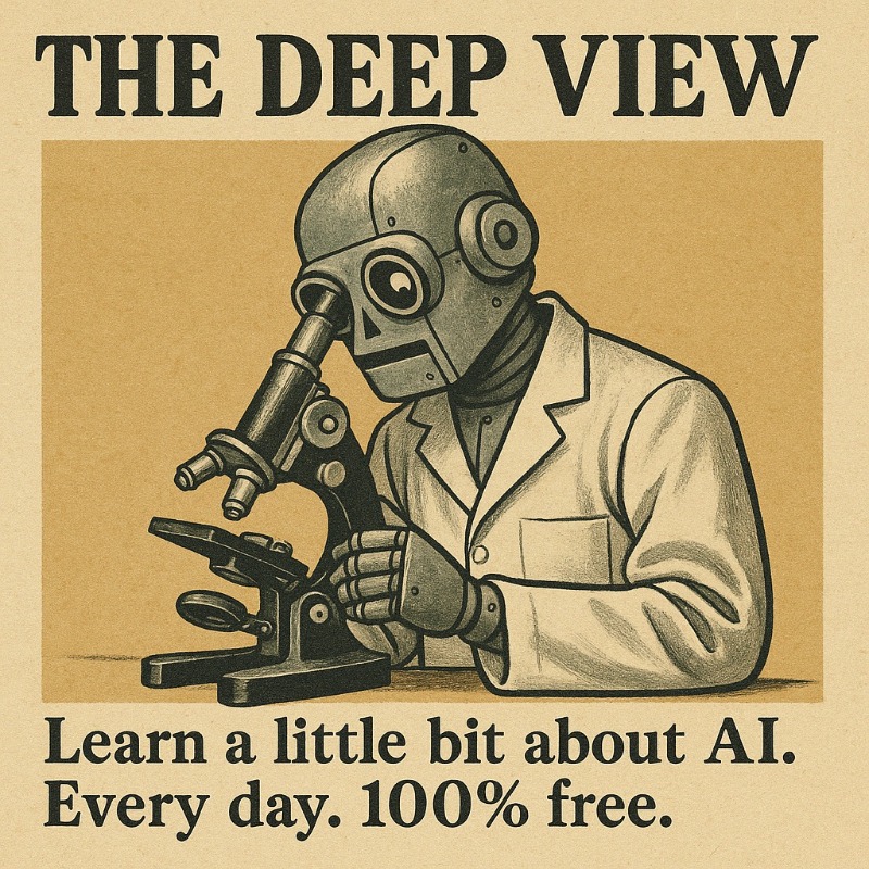 theDeepView's tweet photo. Are you feeling overwhelmed by the rapid pace of AI advancements?

The Deep View is here to help! Our daily 10-minute read delivers essential updates straight to your inbox, so you stay ahead of the curve.

Subscribe now and take control of your future - for free.